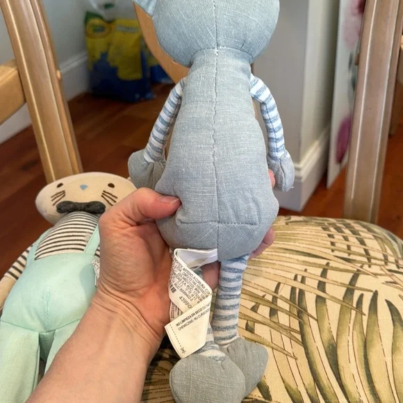 ZARA HOME BUNDLE OF 2 PLUSH STUFFED ANIMALS CAT AND BEAR - Picture 6 of 7